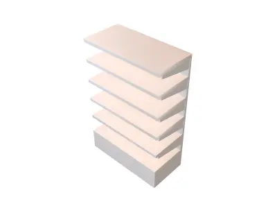 Shelf v1 001 Low-poly 3D model