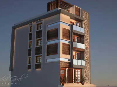 Exterior 2sided beauty 3D model