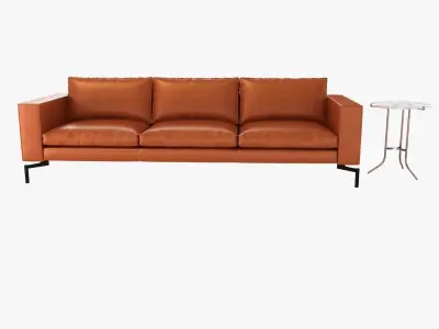 standard leather 104 inch sofa by BluDot  3D model