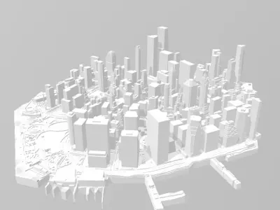  Manhattan New York City  3D print model FREE DAWNLOAD Free 3D print model