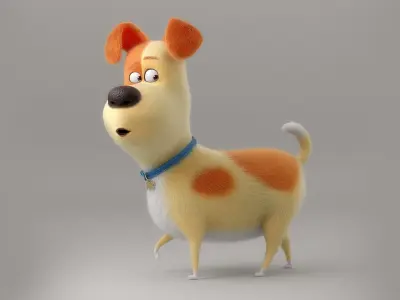  Cartoon Dog Rigged 