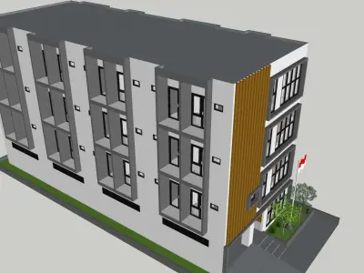 Highrise office building 3d  3D model