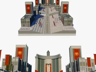 Sovjet USSR Parade Square 3D model
