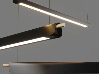 Trapets pendants Light Zero Low-poly 3D model