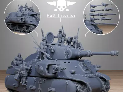 FreeGuard Battle Tank 3D print model
