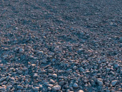 Gravels - 3D Texture - 300 x 300 cm Seamless scan - 18k Texture