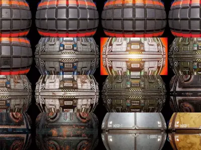 ULTIMATE SCIFI TEXTURES COLLECTION 3D Model Pack