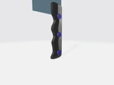 Knife with lights 3D model