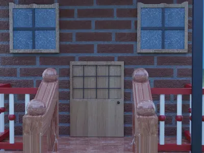 small house  Free 3D model