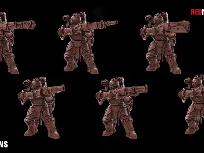 Solar Guard - Squad of the Imperial Force 3D print model