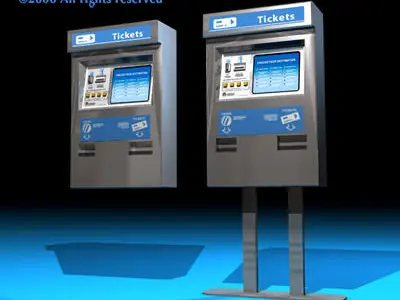 Ticket dispenser 3D model