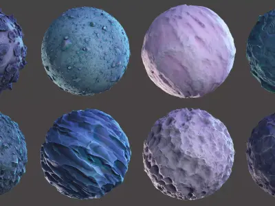 Stylized Alunar materials Texture