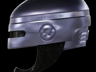 Robocop helmet 3D print model