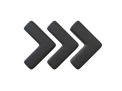 Arrow Symbol v2 001 Low-poly 3D model