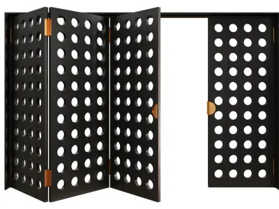 Interior door 3 Accordion 3D model