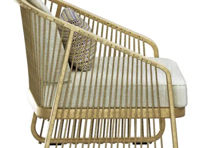 Garden armchair 2 3D model