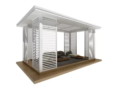 Wooden Pergolas 3D model