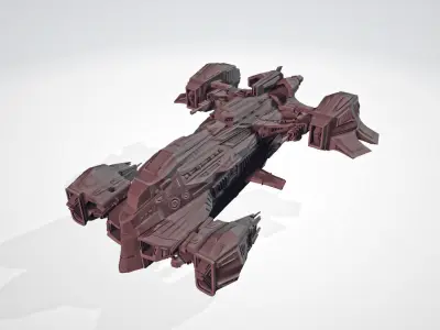 Spaceship 3D print model 5