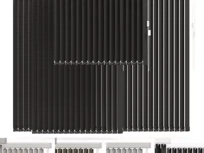 vertical blinds in 4 color  3D model