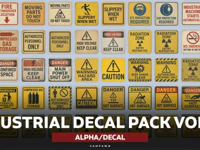 Industrial Decal Pack Vol 01 Texture