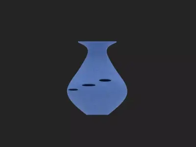 Jarron Azul Free 3D model