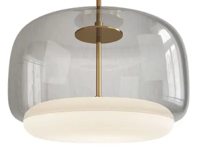 Enkel LED Pendant Light Low-poly 3D model