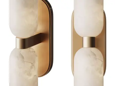 Aurind Double Bath Sconce 3D model