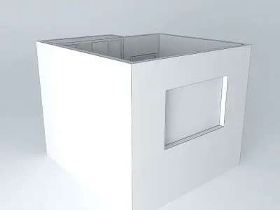 vivianneorkut cube with window Free 3D model