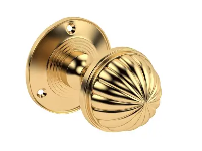 Fluted Mortice Door Knob 3D model