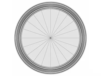 Mirror in a metal frame GZ-M1107 3D model