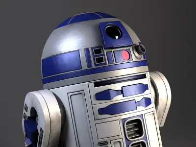 R2D2 Star Wars Droid Robot 3D model