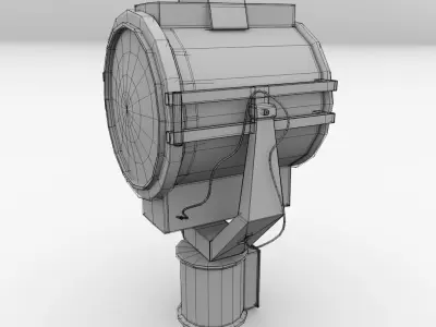 Searchlight street light 3D model