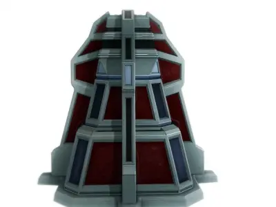 Force field generator 07 sci-fi Low-poly 3D model