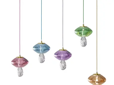 Mushroom Pendant Light by Circu 3D model
