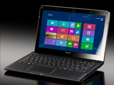 Sony VAIO SVE1112M1R-B laptop Low-poly 3D model