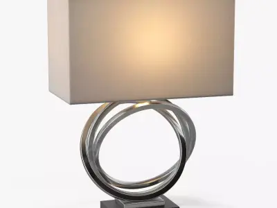 Uttermost Soroca Silver Rings Lamp 3D model