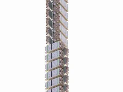 Sci-fi Tower 004 3D model
