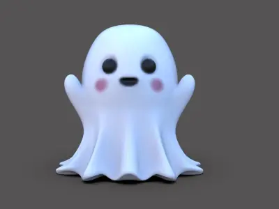 Cute Ghost Lamp 3D print model