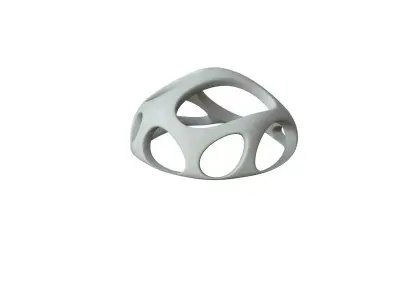 SciFi Cube Object No 54812 Low Poly Shape Low-poly 3D model