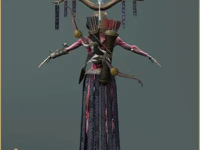 Dead Army Light Vershion Low-poly 3D model