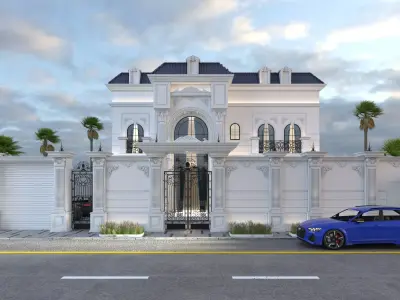 NEW CLASSIC VILLA 3D model