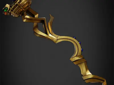 Overlord Staff of Ainz Ooal Gown for Cosplay 3D print model