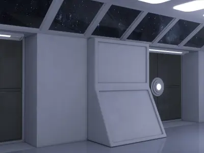 Sci Fi Corridor 3D model