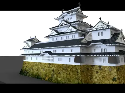Himeji Castle- 3d Model 3D model