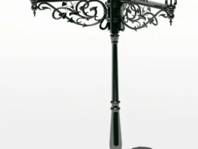 Prague Streetlamps 3D model
