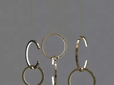 RING chandelier 3D model