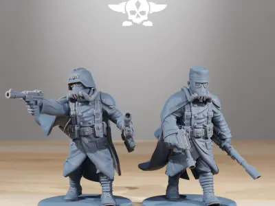 Grimguard Marksmen 3D print model