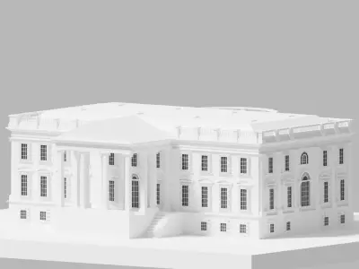White House Low-poly 3D model