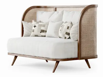 Two-seater garden sofa CV22 3D model