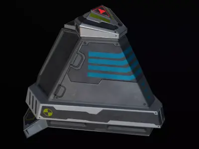 Sci-fi prop Low-poly 3D model